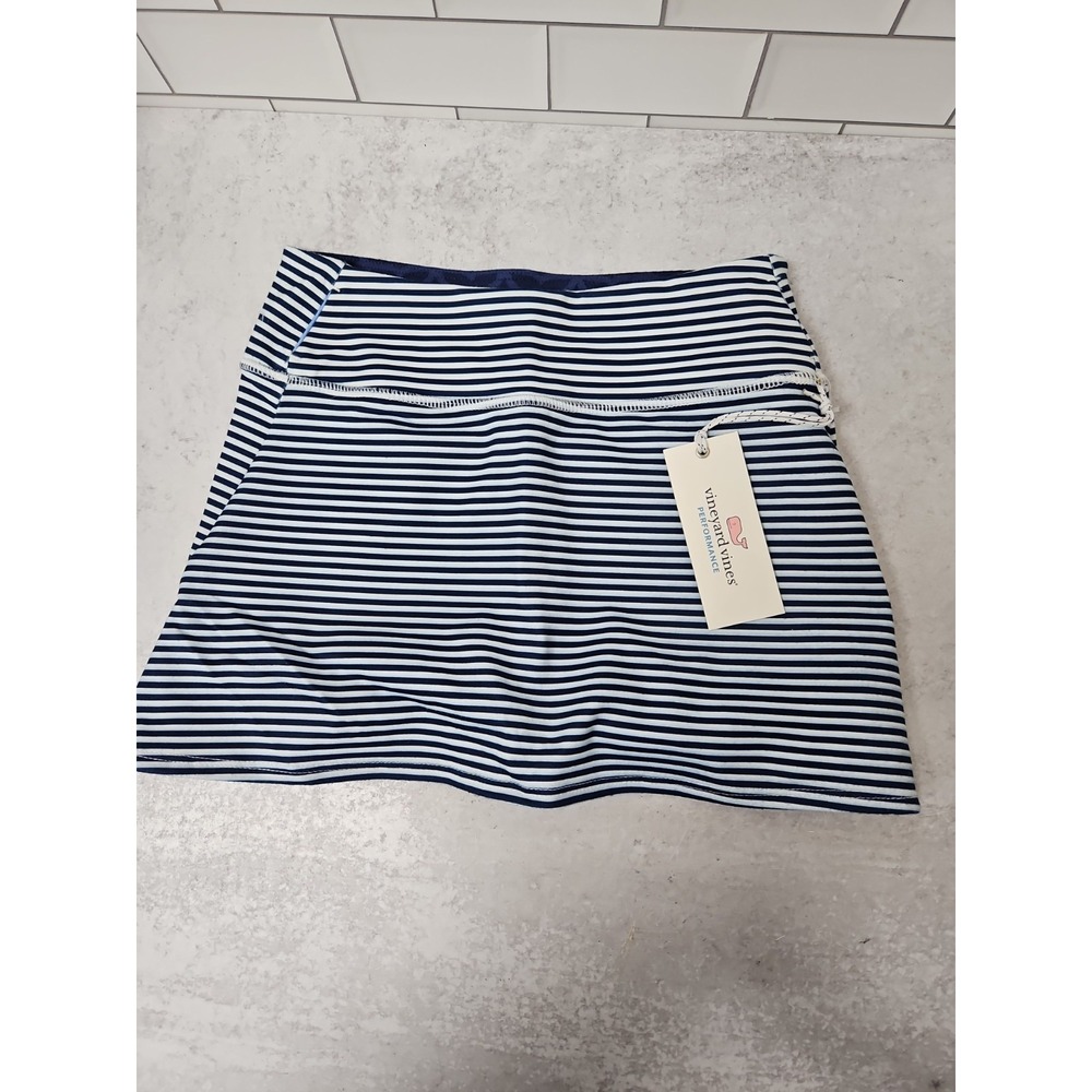 Vineyard Vines Youth Girls Deep Bay Stripe Skort Size Small 7-8 NWT